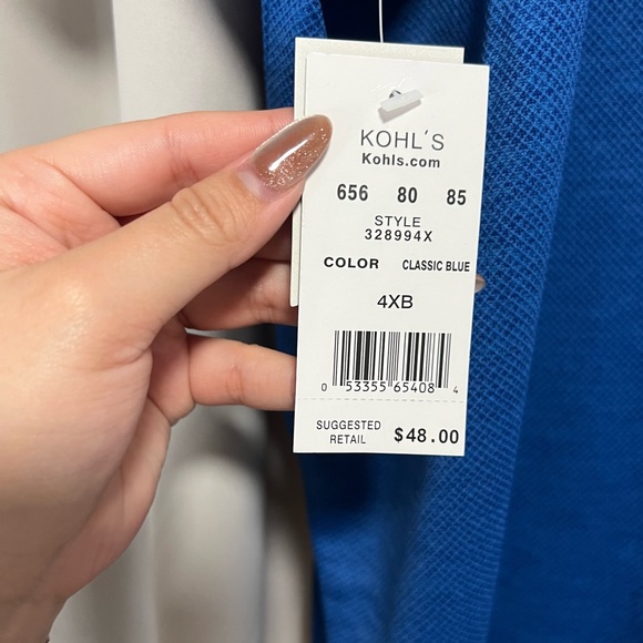 HAGGAR BLUE T-SHIRT FOR MEN - Picture 4 of 6